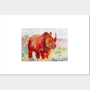 Red Rhino Posters and Art